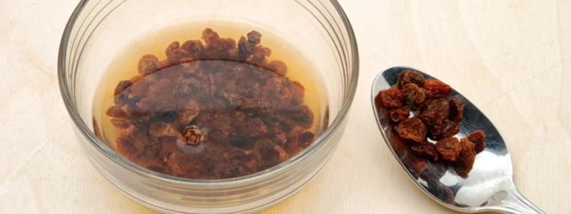 bienfaits pour la santé des raisins secs trempés et de l’eau de raisins secs