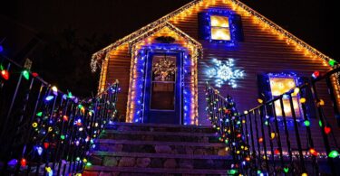 Décoration de Noël : jardin, allée et patio